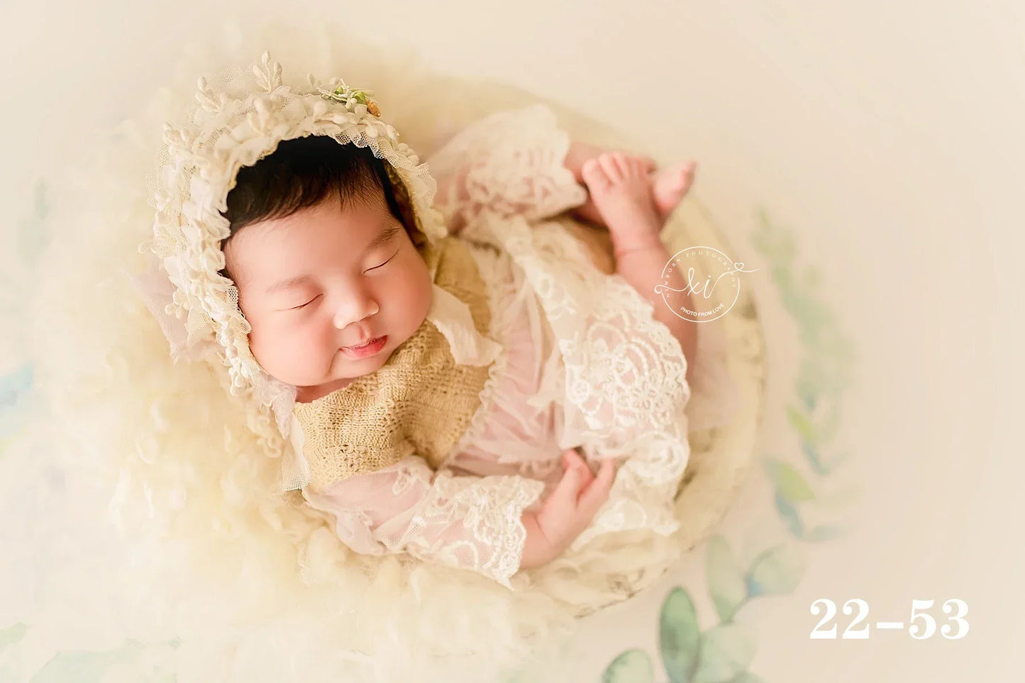 0 to 3 Months Newborn Photography Suit Baby Products Knitted Hat One Piece Dress Rompers Lace Dress Jumpsuit