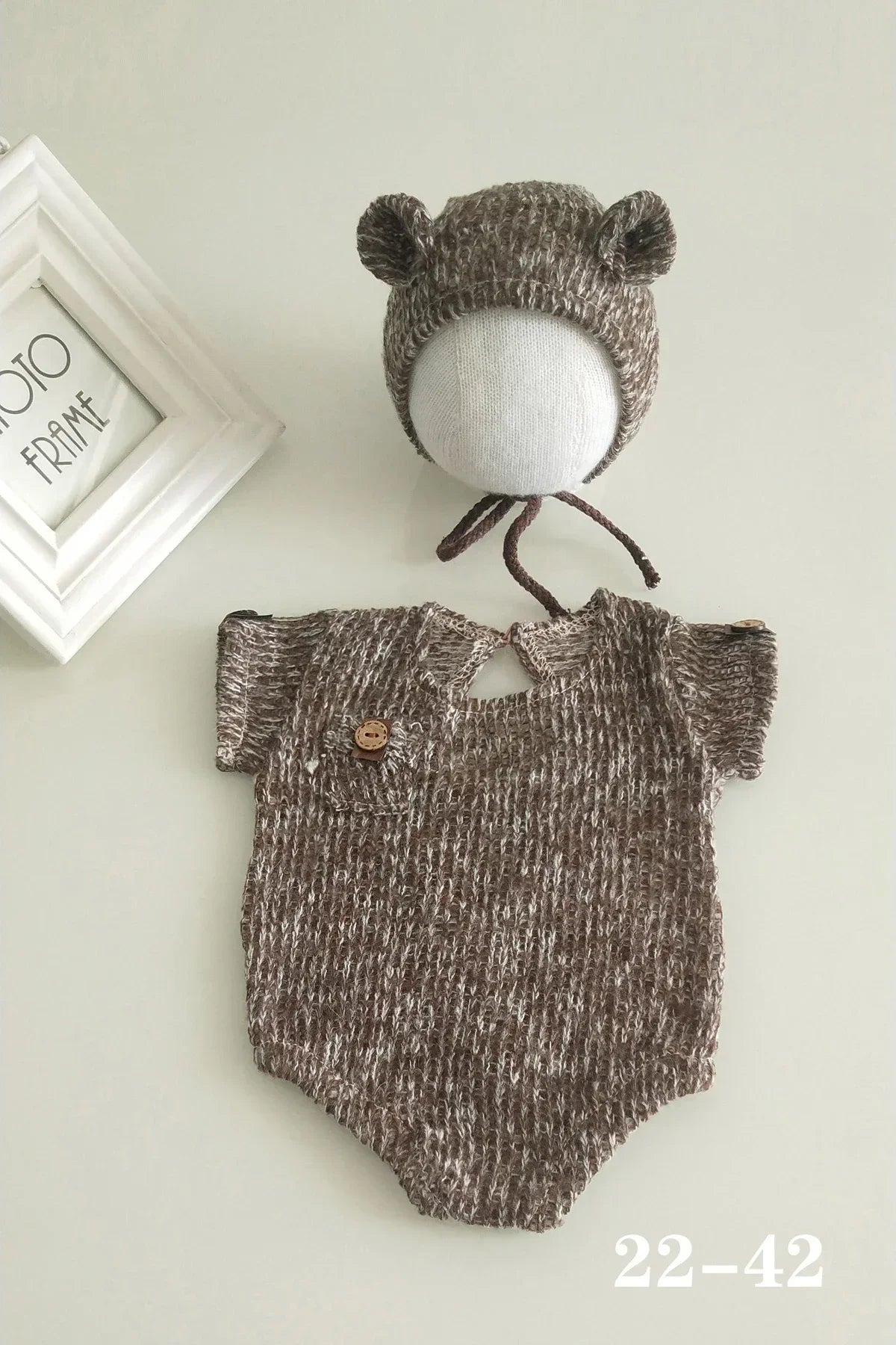 0 to 3 Months Newborn Photography Suit Baby Products Knitted Hat One Piece Dress Rompers Lace Dress Jumpsuit