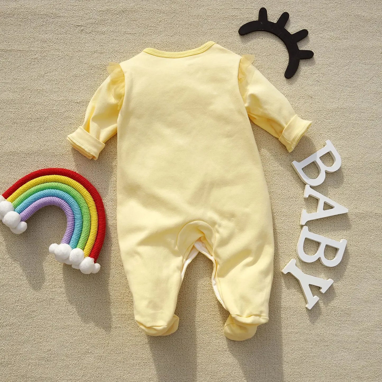 0-12Months cute Baby Rompers Newborn Girls 100%Cotton Clothes of Long Sheeve Infant Clothing Pajamas Overalls