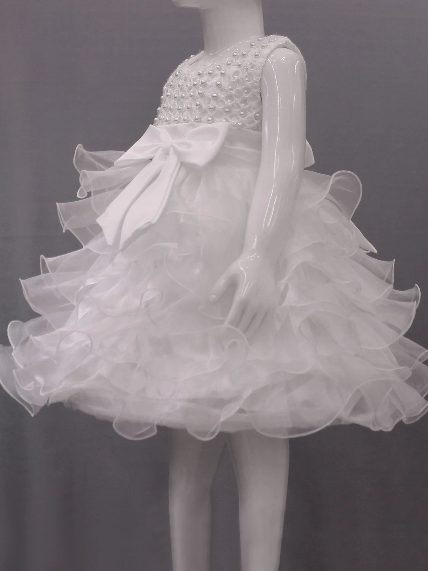 0 6 12 18 24 Months Newborn Dress Pearls Mesh Fashion Party Little Princess Baby Dress Christmas Birthday Gift New Kids Clothes