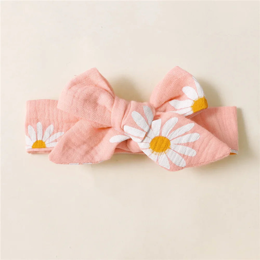 0-18 Months Newborn Baby Girl Romper Flutter Sleeve Cotton Bodysuit+Headband Floral Print Jumpsuit Toddler Summer Daily Outfits