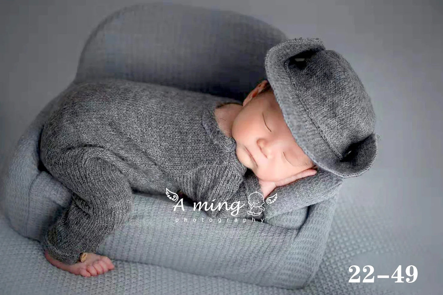 0 to 3 Months Newborn Photography Suit Baby Products Knitted Hat One Piece Dress Rompers Lace Dress Jumpsuit