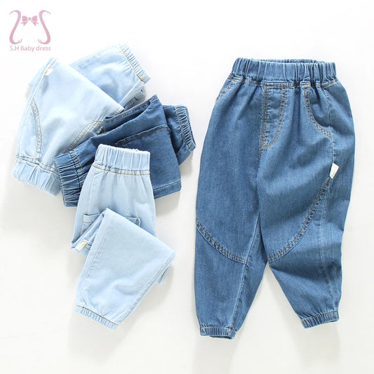 Children's Clothes Boys' Anti-mosquito Pants Summer Thin Trousers Jeans Middle Small Kids Sports Toddler Pants