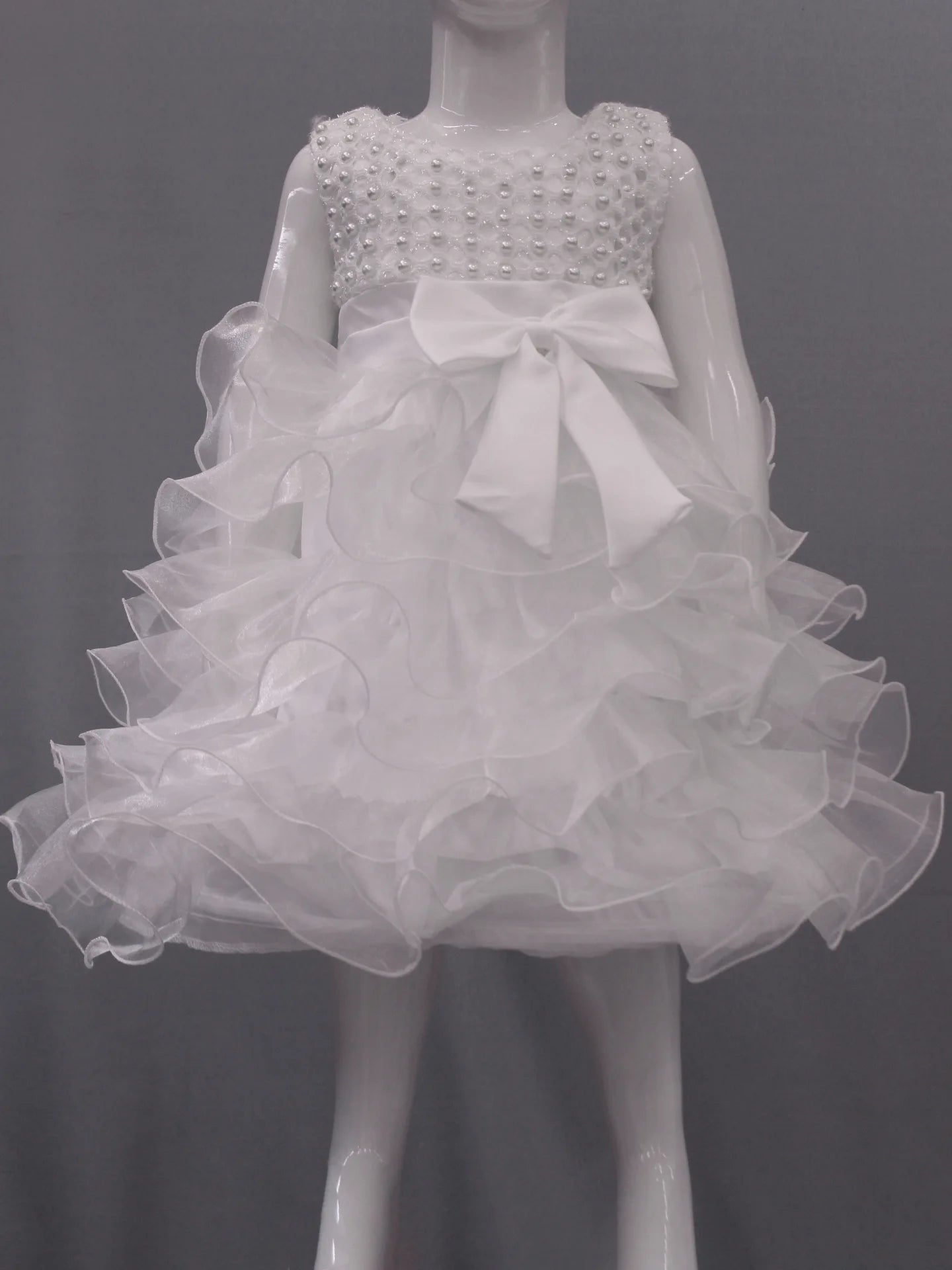 0 6 12 18 24 Months Newborn Dress Pearls Mesh Fashion Party Little Princess Baby Dress Christmas Birthday Gift New Kids Clothes