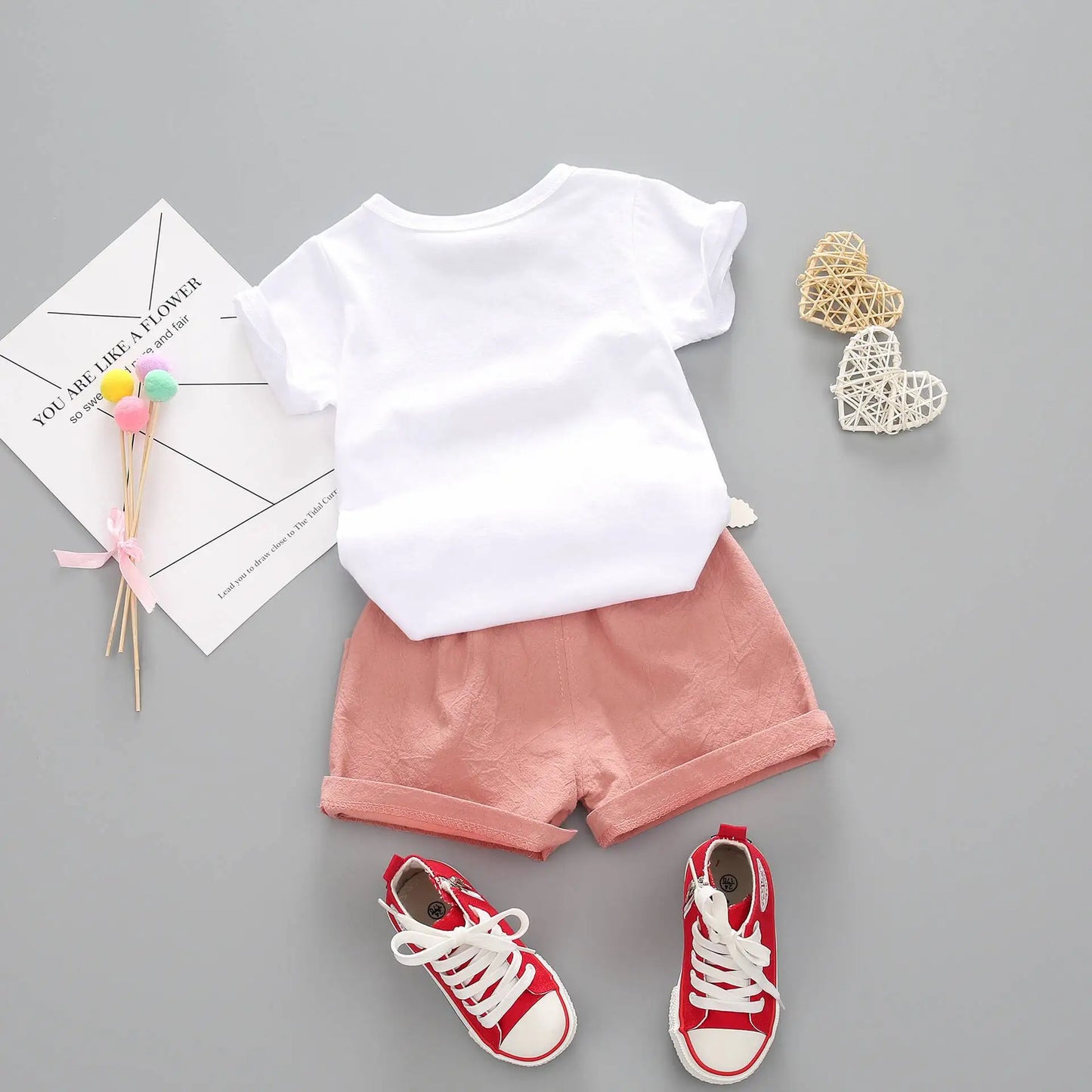 BibiCola summer girls clothing set 2pcs tracksuit children cotton suit kids cartoon outfits short sleeve baby girls clothes sets