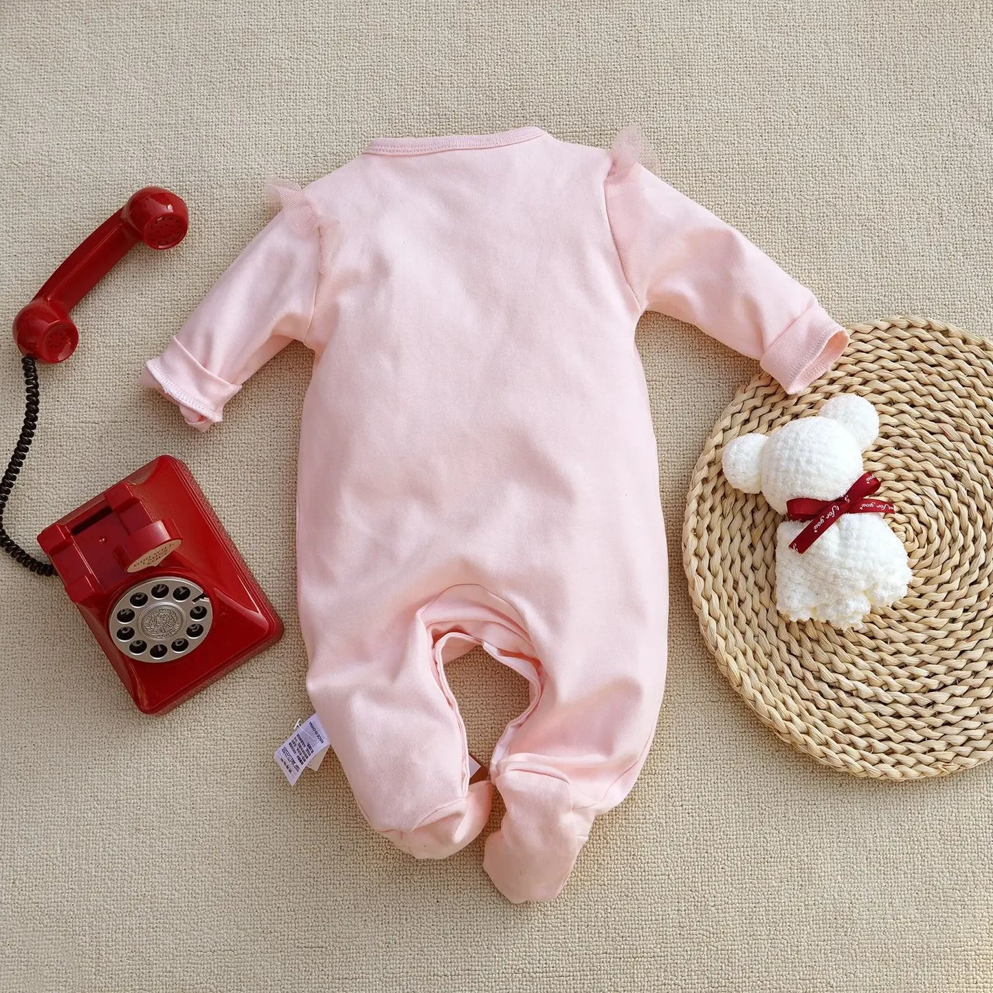 0-12Months cute Baby Rompers Newborn Girls 100%Cotton Clothes of Long Sheeve Infant Clothing Pajamas Overalls