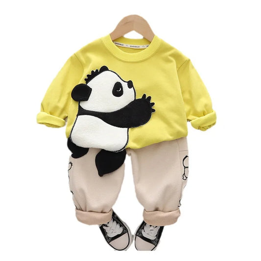 New Spring Autumn Baby Girl Clothes Children Boys Casual T-Shirt Pants 2Pcs/Sets Toddler Costume Kids Clothing Infant Tracksuits
