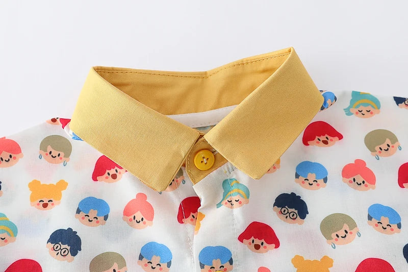 Children Boys Casual dinosaur Shirt Shorts 2Pcs/Sets New Summer Baby Clothes Suit Toddler Costume Infant Outfits Kids Tracksuits