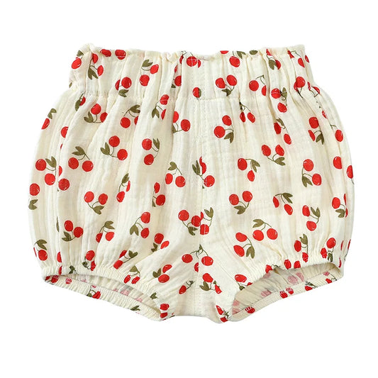 0-5Y Korean Cute Printed Cotton Shorts for Baby Kid's Summer Big PP Shorts for Boys and Girls Toddler Children's Clothing