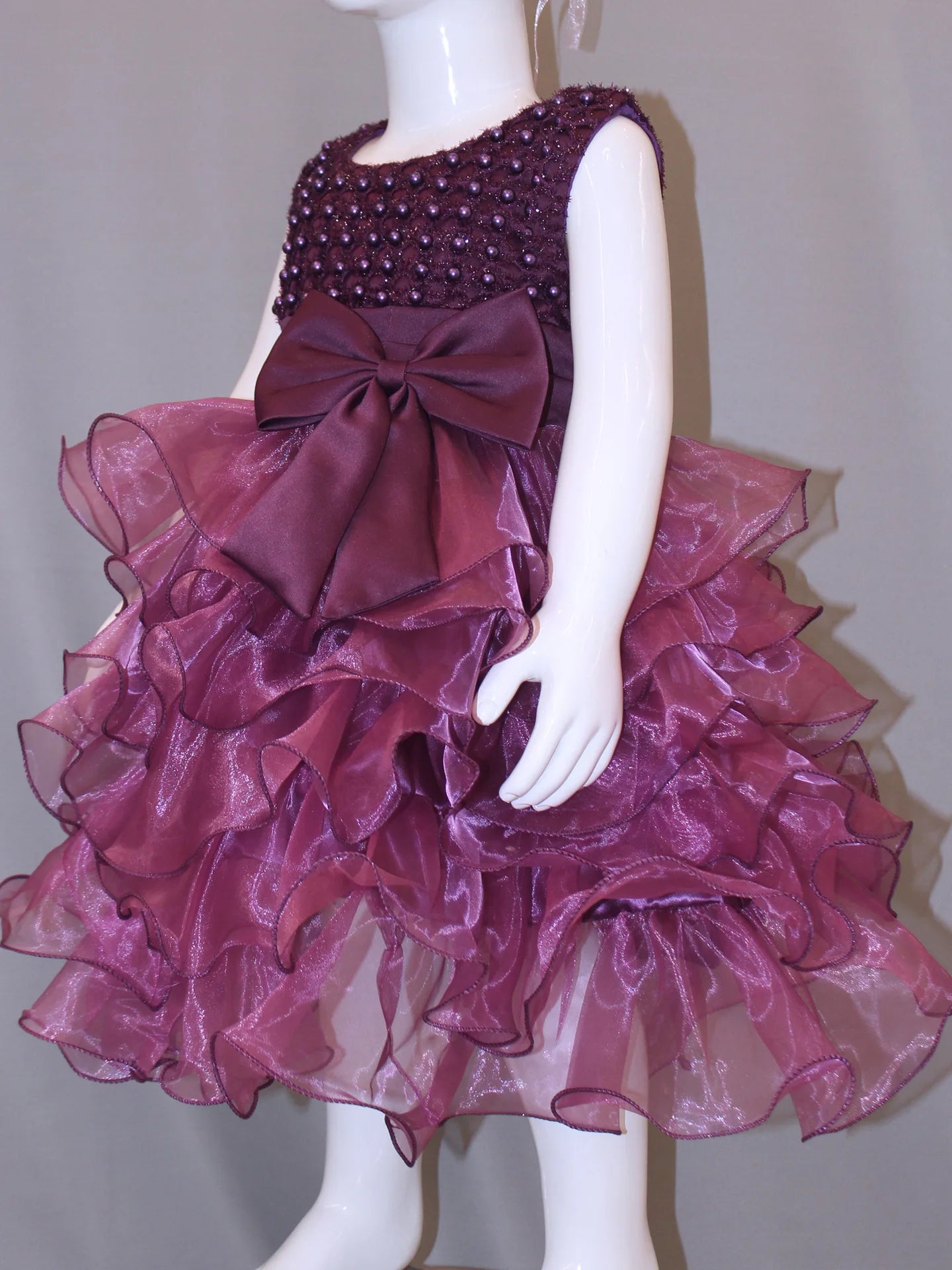0 6 12 18 24 Months Newborn Dress Pearls Mesh Fashion Party Little Princess Baby Dress Christmas Birthday Gift New Kids Clothes