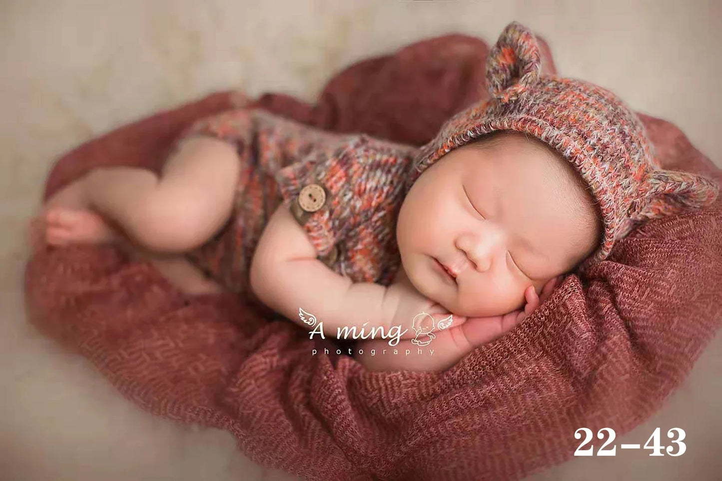 0 to 3 Months Newborn Photography Suit Baby Products Knitted Hat One Piece Dress Rompers Lace Dress Jumpsuit