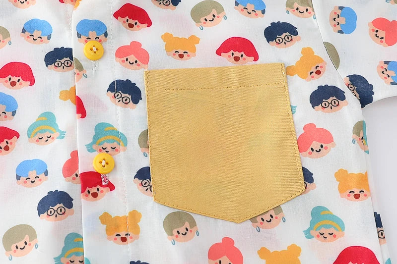 Children Boys Casual dinosaur Shirt Shorts 2Pcs/Sets New Summer Baby Clothes Suit Toddler Costume Infant Outfits Kids Tracksuits