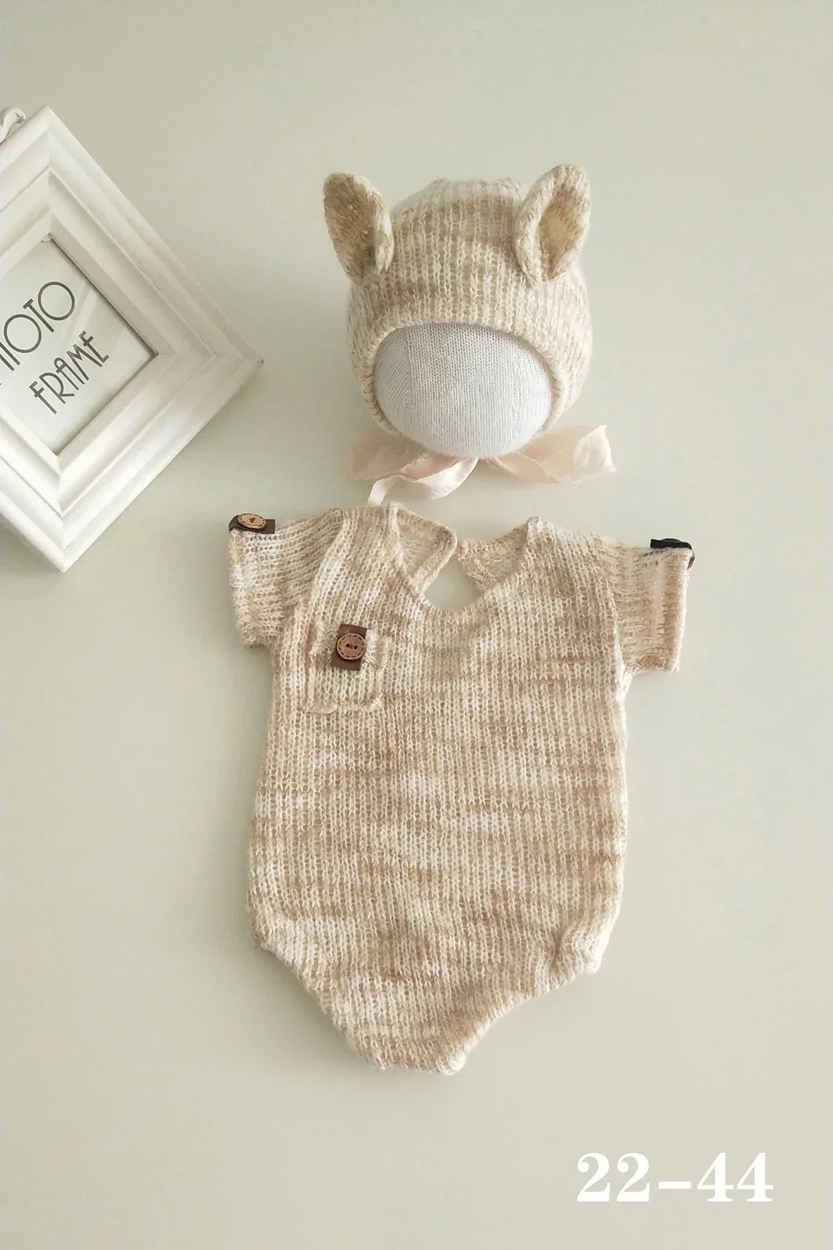 0 to 3 Months Newborn Photography Suit Baby Products Knitted Hat One Piece Dress Rompers Lace Dress Jumpsuit